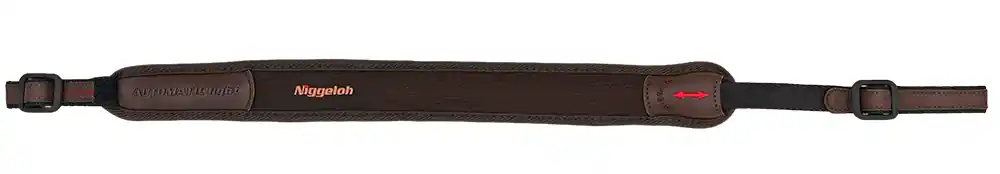 Niggeloh Gewehrriemen Automatic Light Neopren - Leder - Braun Direktkauf